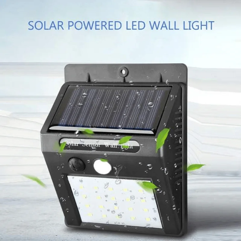 Lot de 4 Appliques murale solaire 20 Led