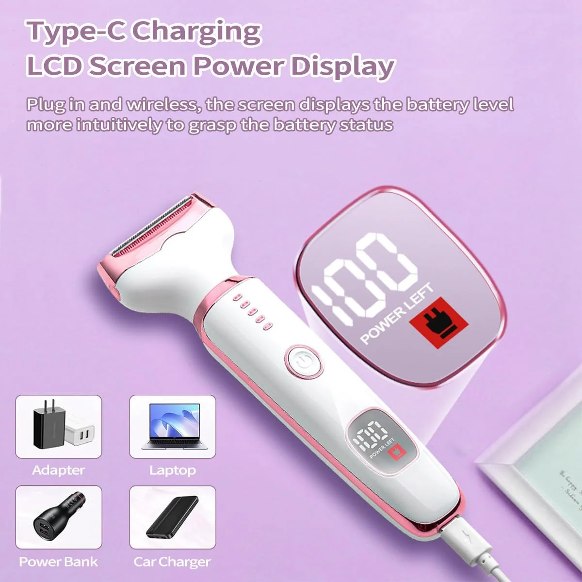 Epilateur Electrique Femme, 5 en 1