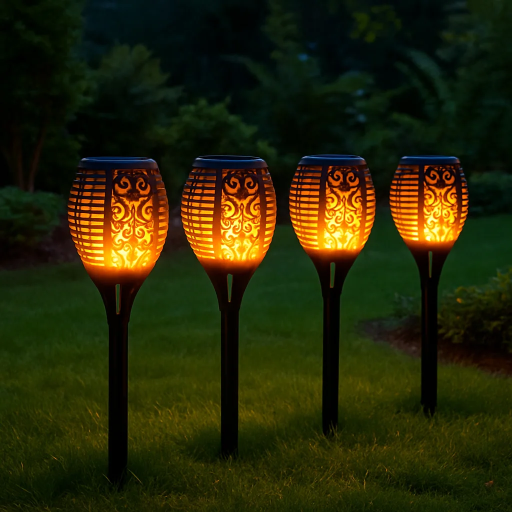 Spot Jardin Solaire Effet Flamme