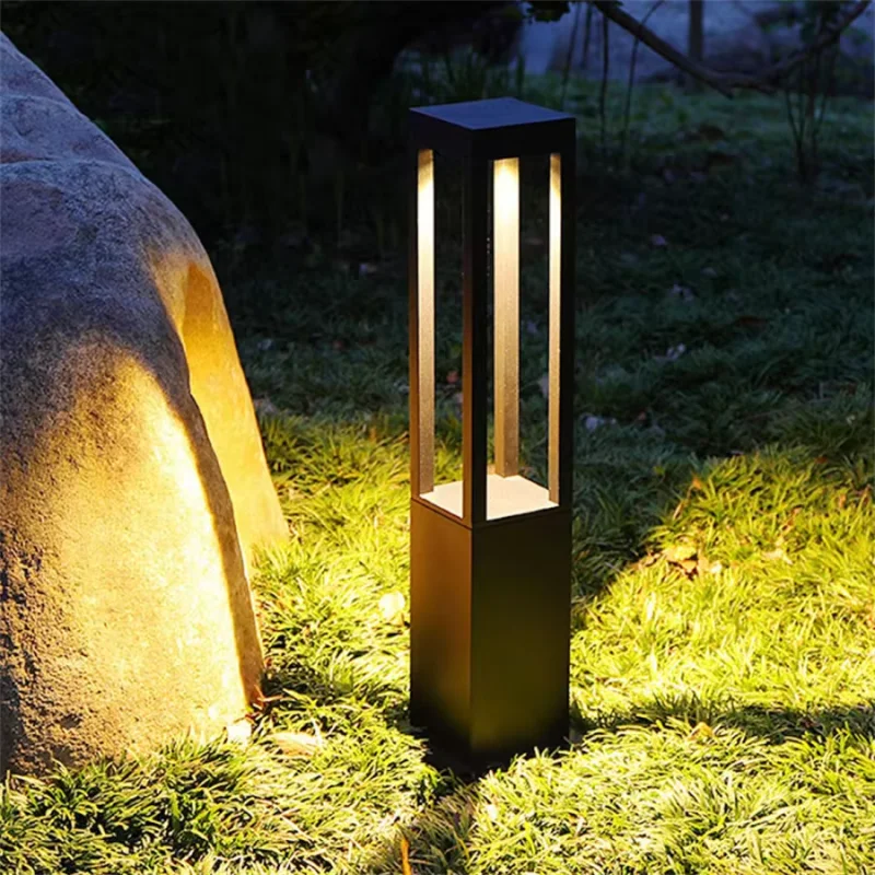 Potlet Extérieur Carré Noir GU10