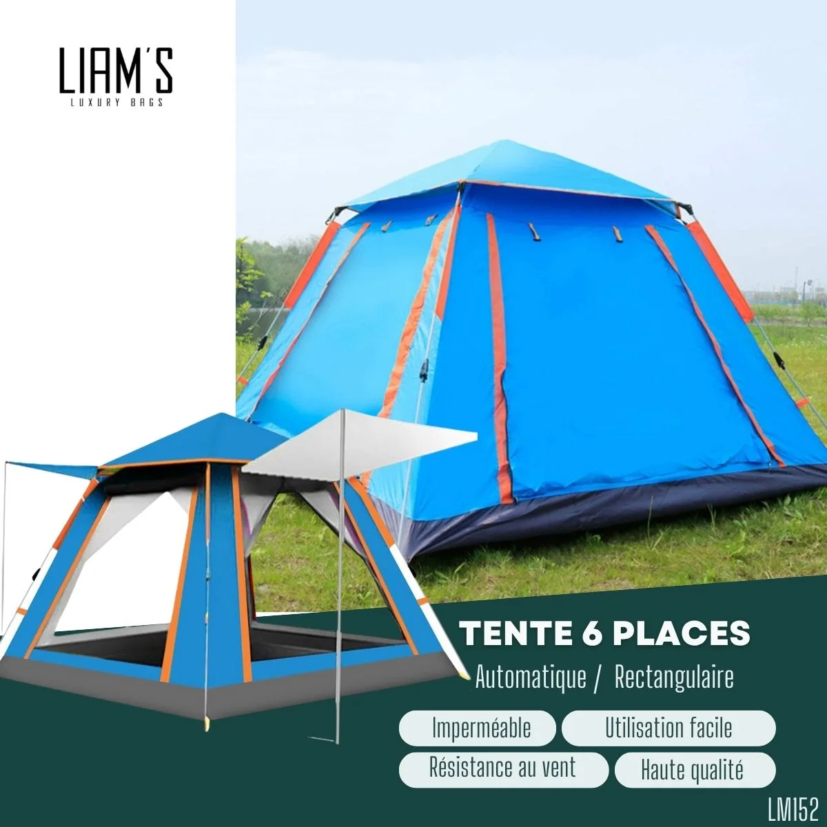 Tente de camping 6 places