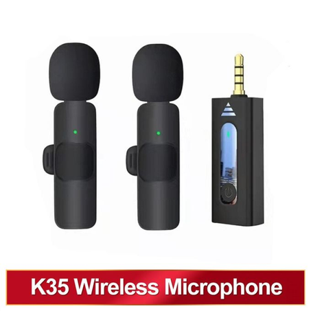 MICROPHONE SANS FIL K35 NOIR DOUBLE