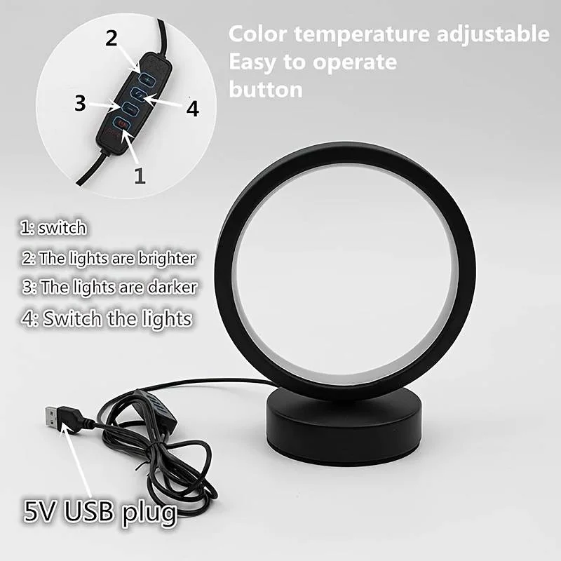 Veilleuse table de nuit Led 3000k-4000k-6500k