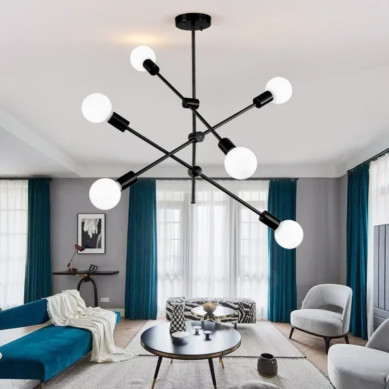 Lustre Nordique Moderne - 6 Ampoules