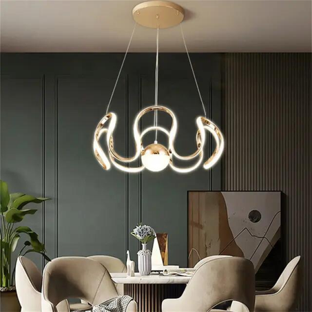 Lustre fleur réglable 50cm 3 couleurs 3000k-4000k-6500k