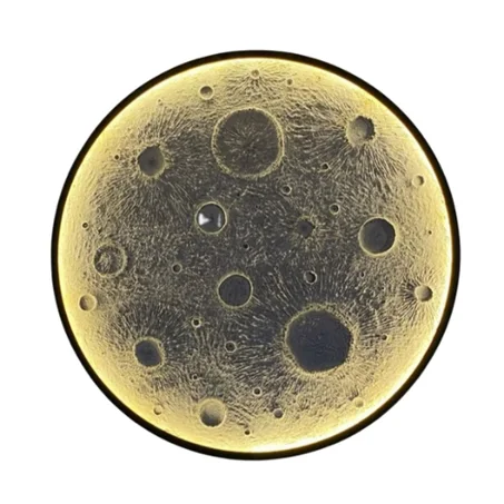 إضاءة القمر الجدارية ثلاثية الأبعاد لديكور ليلي ساحر