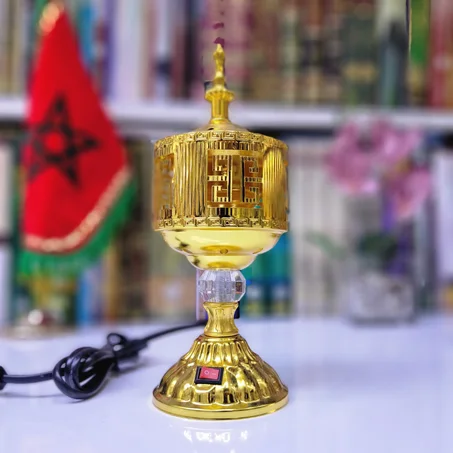 مبخرة كهربائية باللون الذهبي – فخامة تفوح عبيرًا