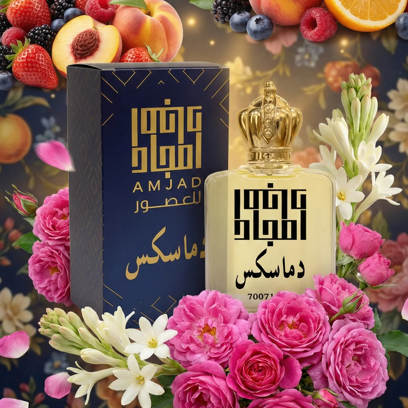 عطر دماسكس (Damascus) | أصالة الورد وسحر الفانيليا 50 ملي