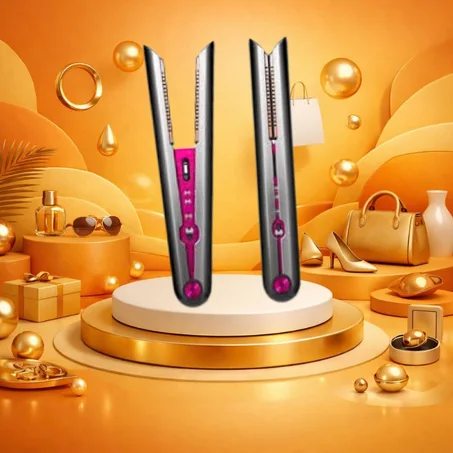 مكواة شعر لاسلكية ذكية