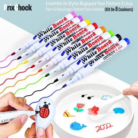 قلم سحري مائي قابل للمسح ومتعدد الاستخدامات للأطفال مع ملعقة