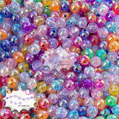 50 Boules Iridescentes Colorées