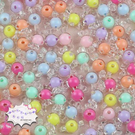 50 Candy Beads Shiny
