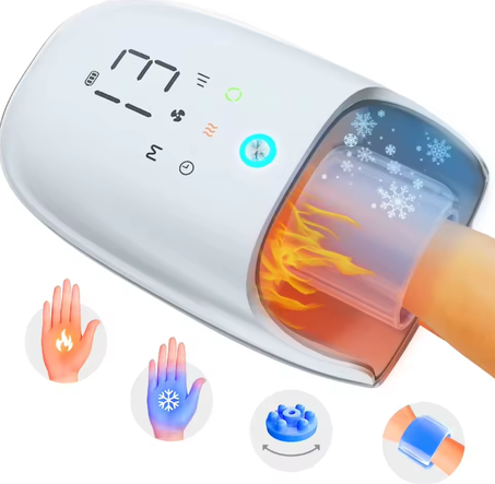 جهاز تدليك اليدين المحمول – حرارة ✦ برودة ✦