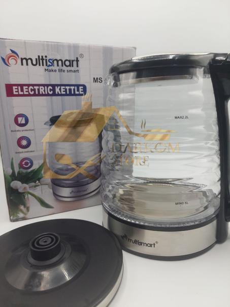 سخان الماء مصنوع من زجاج 2,2 لتر