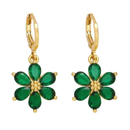 Earrings luxury jewelry green.