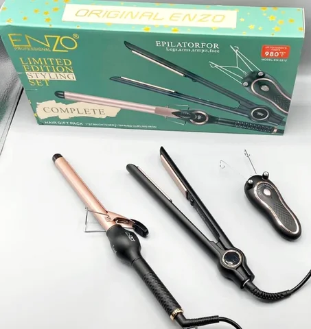 PACK lisseur + boucleur + epulateur ENZO EN3312