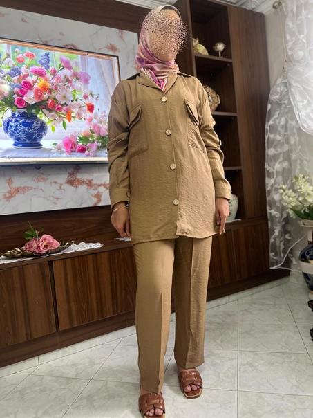 أنصومبل 2 بياس أنيق من قماش الكريب، خفيف وراقي  🌿