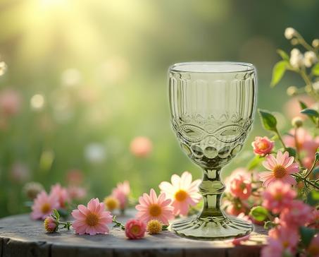 🌿 كأس زجاجي فاخر بلون أخضر أنيق - متوفر بالقطعة أو ضمن عرض خاص!