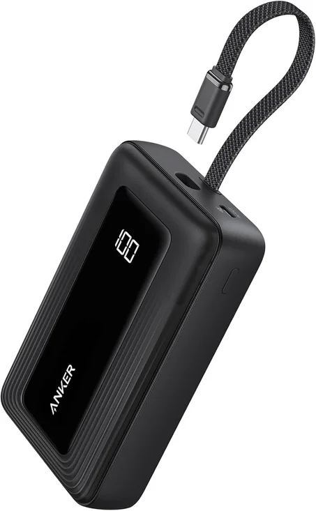باور بانك زولو 20000 مللي أمبير في الساعة 30 واط، شاحن محمول فائق السرعة بكيبل USB-C مدمج، مجموعة بطارية متوافقة مع ايفون 17 و16 و15 وسامسونج S25 وS24 وS23 وايباد وايربود وهواوي وهونر وغيرها