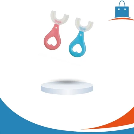 U فرشاة أسنان للأطفال على شكل