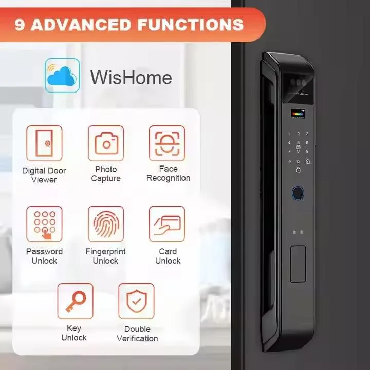 Lockify X10 Pro Face ID WiFi | Serrure Intelligente avec Caméra & Vidéo Appel