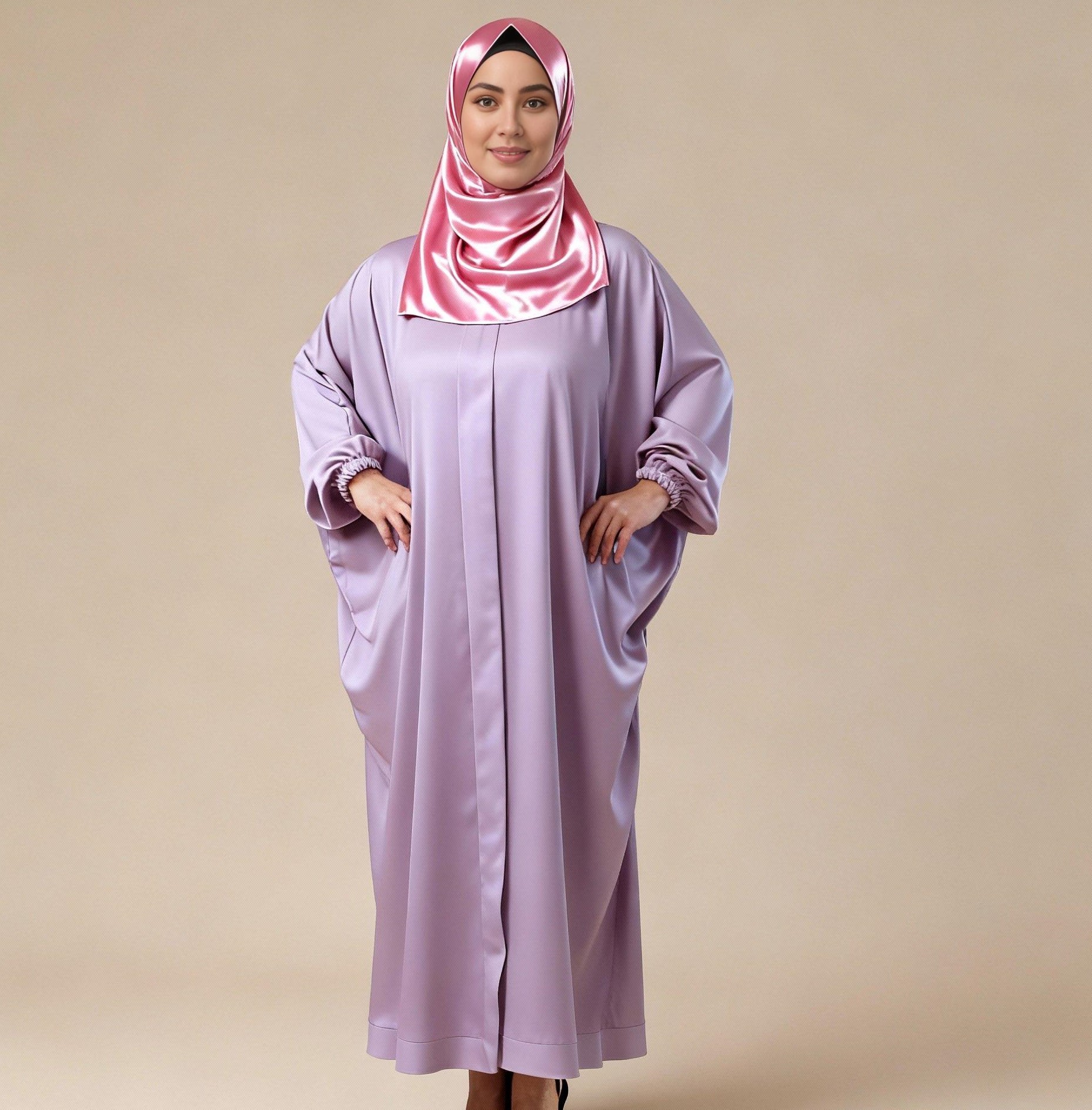 عباءة الفراشة من الكريب الفاخر