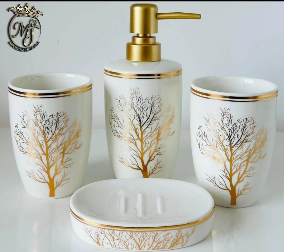 جديد طقم إكسسوارات الحمّام الفاخر بتصميم أنيق