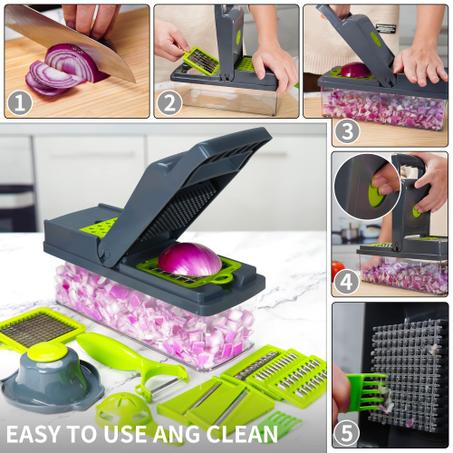 قطاعة خضروات يدوية متعددة الوظائف 16 في 1