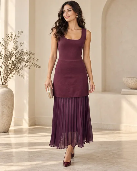 Robe en maille taille standard