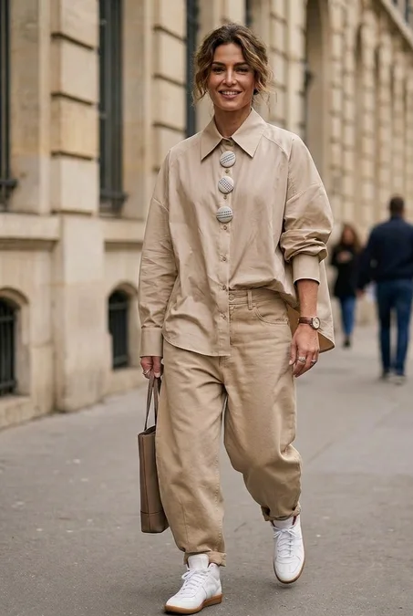 Chemise stylée oversize