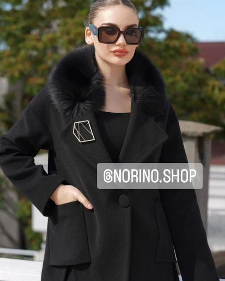 Manteau court col en renard naturelle