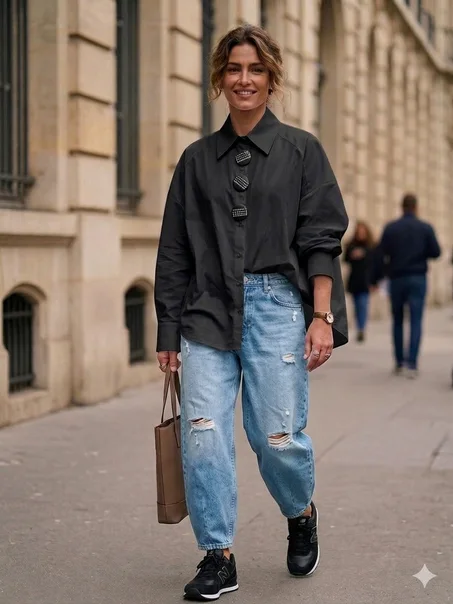 Chemise stylée oversize