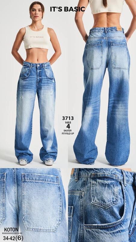 jeans large stylé