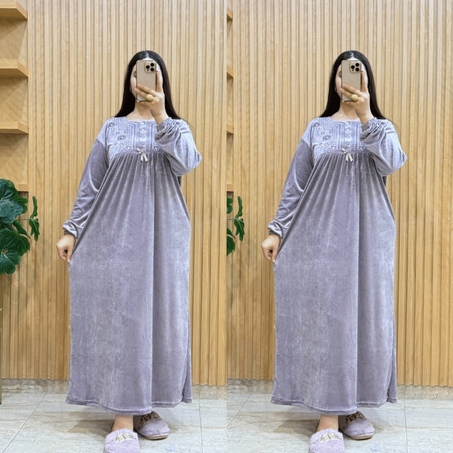 يجامة طويلة مطروزة جودة عالية  توب مبرة برناوت  مثالي لفصل الخريف والشتاء. جودة عالية وخياطة متقونة