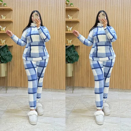 الجديييييييد سيدتي بيجامة جد جد راقية شتوية تناسب فصل الخريف وشتاء خامة التوب كانيش من النوع الممتاز