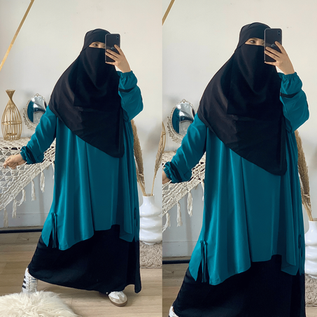 انسومبل خمار مع نقاب 4 قطع