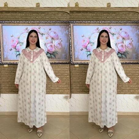 الجديييد سيدتي تألقي هذا الموسم – طويلة بيكي مزوقة بتصميم عصري جذاب راقية و هماوية مناسبة لفصل الربيع و الصيف