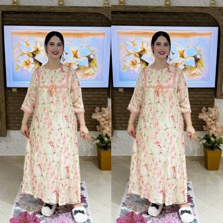 الجديييد كاندورة ساتيني شبكة مناسبة لفصل الربيع و الصيف انيقة و هماوية و جودة التوب ممتازة