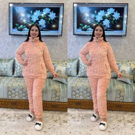 الجديييييييد سيدتي  بيجامة جد جد راقية  شتوية تناسب فصل الخريف وشتاء  خامة التوب كانيش من النوع الممتاز