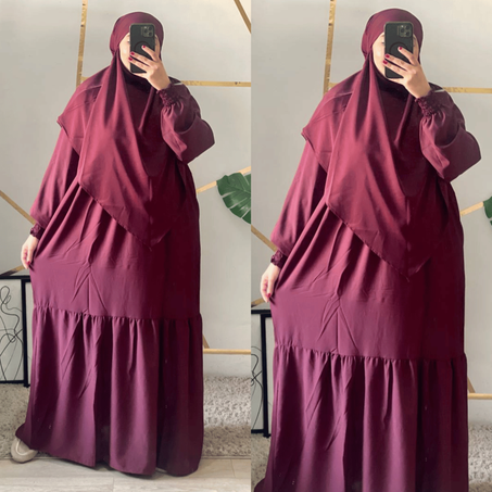 (R-H) عباية بالبليات بلفولار مثلث كبير الحجم