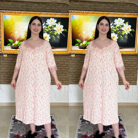 الجديييد ميدي قطن ريب مناسب لفصل الربيع و الصيف انيق و هماوي و جودة التوب ممتازة