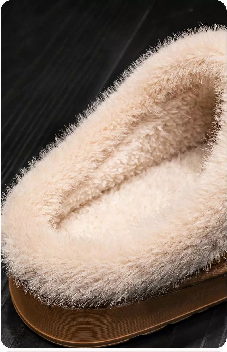 Fluffy Slippers Anti-Slip Warm Unisex House Shoes