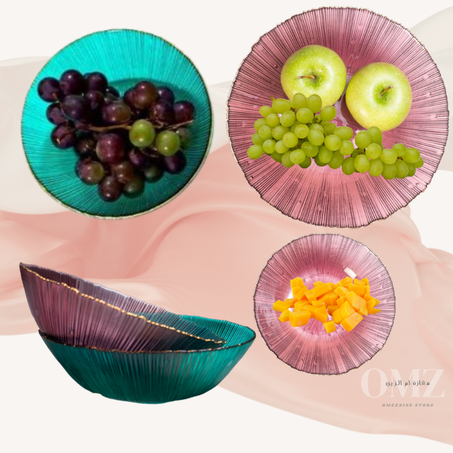 Assiette en verre transparent couleur unie