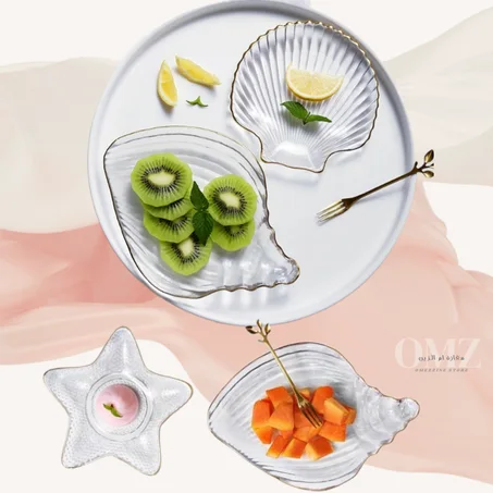 Vaisselle en verre cristal bord doré