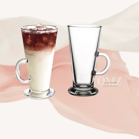 Lot coupe en  verre cappucino