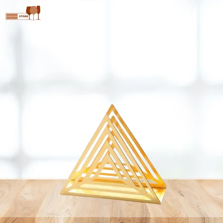 porte-serviettes en métal plaqué or