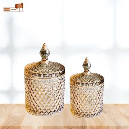 Bonbonière en verre cristal