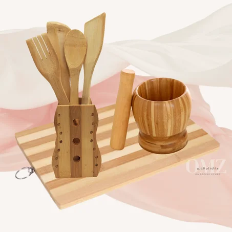 lot accessoire de cuisine en boie