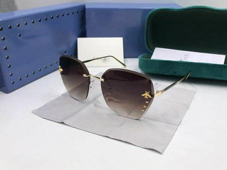 Lunettes de soleil Gucci GG0633S 001 57-18 Maron Large Dégradés