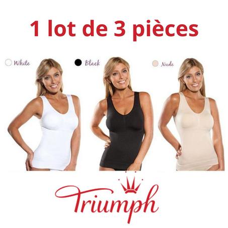 3 Camisoles gainantes et sculptantes 3 en 1 𝑻𝒓𝒊𝒖𝒎𝒑𝒉 N°1 lingerie